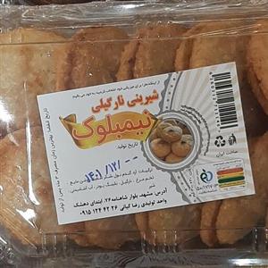 شیرینی نارگیلی بسته بندی(نیمبلوک ) تازه  آجیل و خشکبار بادامک