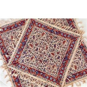 رومیزی عسلیقلمکاری سنتی  مبل سایز 60×60سانت