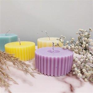 شمع استوانه ای شیار دار