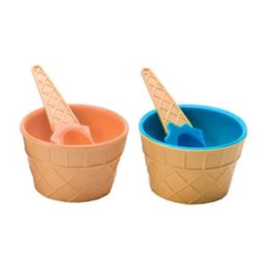 بستنی خوری فانتزی رنگی (بسته 2 عددی) با 