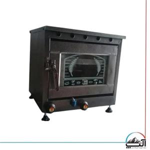 تنور گازی مبتکر رنگی کوره ای 2سینی(ورق ضخیم سفارشی)با جوجه گردان سایز  بزرگ