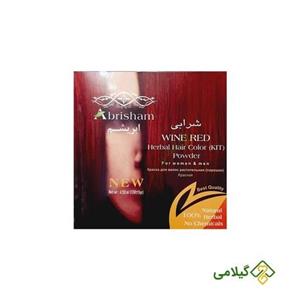 رنگ مو گیاهی ابریشم ( شرابی )