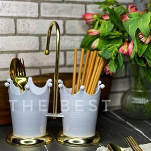 جا قاشقی دوقلو فلزی