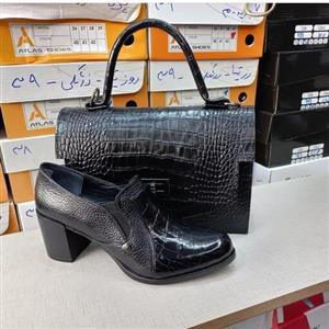 ست تمام چرم گاوی زنانه شیک و خاص