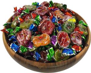 تافی ترش لواشکی میوه ای ادرین فله ای