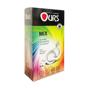 کاندوم میکس اورز  Ours Mix بسته  12 عددی 