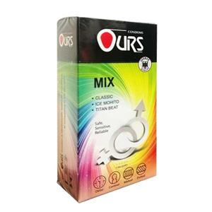 کاندوم میکس اورز  Ours Mix بسته  12 عددی 