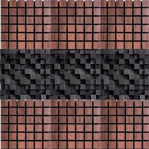 پنل آکوستیک مدل wood pluse بسته 9 عددی 
