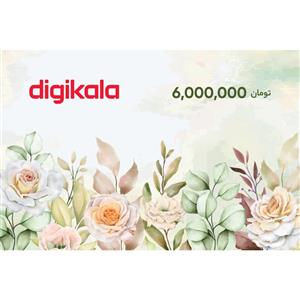 کارت هدیه دیجی کالا به ارزش 6.000.000 تومان طرح گل