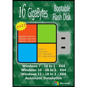 سیستم عامل Windows 7 10 11 AIO 44in3 X64 2023 نشر مایکروسافت