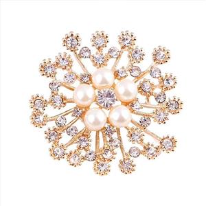 گل سینه زنانه مدل Shining sun کد 00731