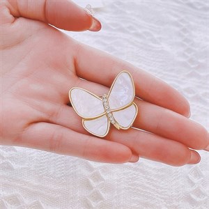 گل سینه زنانه مدل پروانه کد 00732