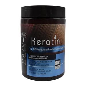ماسک مو ترمیم کننده کراتین مو های رنگ شده ریچنا مدل Keratin Repair حجم 500 میلی لیتر 