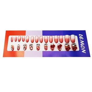 ناخن مصنوعی لمون مدل RED02 مجموعه 24 عددی