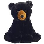 عروسک آرورا طرح خرس سیاه مدل Aurora Black Bear کد SZ5/362 ارتفاع 28 سانتی‌متر