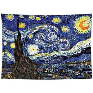 پوستر پارچه ای مدل تپستری شب پر ستاره ونگوک کد S07