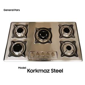 اجاق گاز صفحه ای جنرال پارس مدل Korkmaz Steel