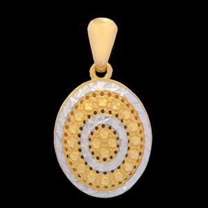 آویز گردنبند طلا 18 عیار زنانه طلای مستجابی مدل آوا تراش کد 5 -