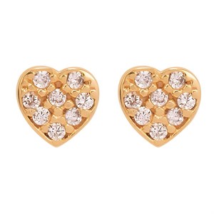 گوشواره طلا 18 عیار زنانه تاج مدل G06 Taj G06 Gold Earrings For Women