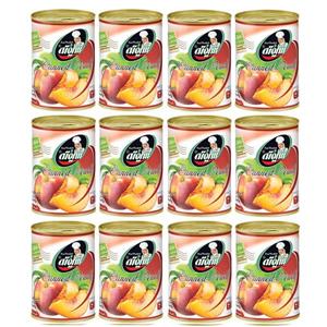 کمپوت هلو شیفته - 370 گرم بسته 12 عددی Shifteh Canned Peach - 370 gr pack of 12