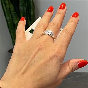 انگشتر دخترانه  روکش نقره وارداتی بسیار زیبا اکسسوری و زیورآلات کادو تولد