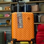 چمدان نشکن(100درصدPP) برند MANDIRO  تحت لیسانس اروپا رنگ نارنجی سایز متوسط
