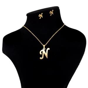 نیم ست حروف انگلیسی طلایی لوکس آیسان