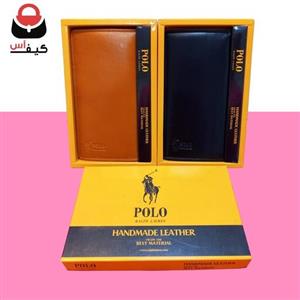 کیف پول چرم طبیعی گاوی اسپورت مارک polo