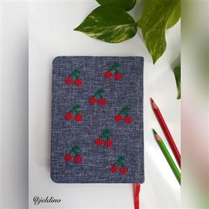 دفتر یادداشت مدل شماره دوزی طرح گیلاس