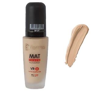 کرم پودر فلورمار مدل مات شماره 101 Flormar Mat Touch Foundation 