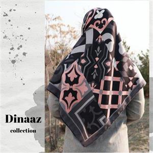 روسری نخی اعلا قواره 120 طرح سنتی دور دست دوز با ارسال رایگان