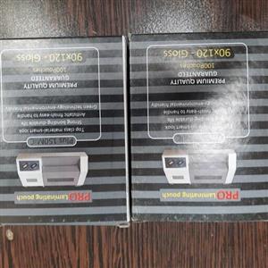 طلق و کاغذ پرس کارت  سایز 120  در 90 میلی متر  12 در 9 سانتی متر 100 عددی