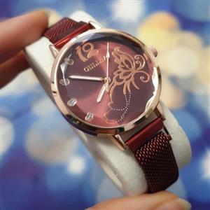 ساعت زنانه و دخترانه طرح گوچی صفحه کهکشانی با کیفیت مناسب Gucci