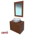 کابینت روشویی آرسام رنگ قهوه ای ضد آب ابعاد 60×40