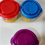 خمیر  بازی سطلی شش رنگ با ابزار پارسی کار درجه یک(فروش  تکی)