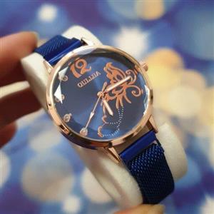 ساعت مچی زنانه طرح گوچی آبی رنگ GUCCI
