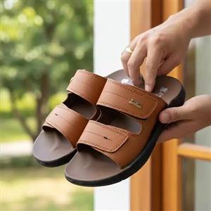 صندل مردانه طبی مدل الگانت تولیدی شیما راحت و طبی مناسب استفاده روزمره رنگبندی مشکی قهوه ای شتری و سایزبندی 40تا45