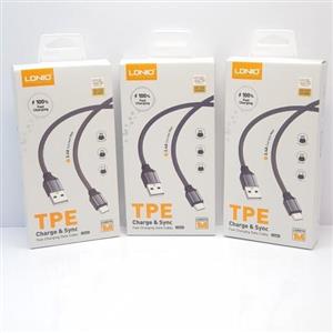 کابل اصلی و فست سارژ برند LDNIO برای تایپ سی آیفون و میکرو کیفیت عالی