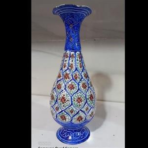 گلدان میناکاری شده  صنایع دستی اصیل و زیبای اصفهان 