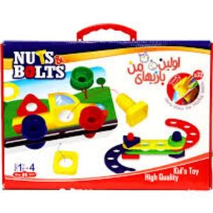 اسباب بازی ساختنی اندیشه سازان پویا مدل اولین بازیهای من Nuts and Bolts مناسب برای یک نیم سال به بالا 