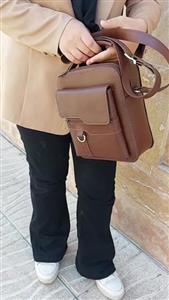 کیف دوشی مردانه چرم طبیعی دستدوز