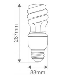 افراتاب لامپ 90 وات آفتابی سرپیچ E27 