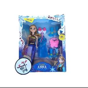 ست فیگور آنا (خواهر السا) به همراه لباس و کفش جعبه ای - عروسک السا آنا