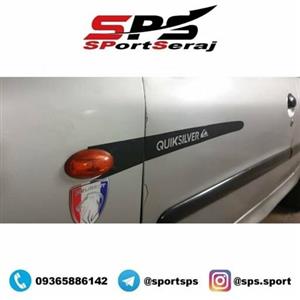 برچسب کوییک سیلور رنگ مشکی مناسب برای یک خودرو