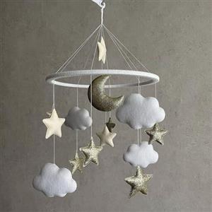 آویز تخت ماه و ستاره