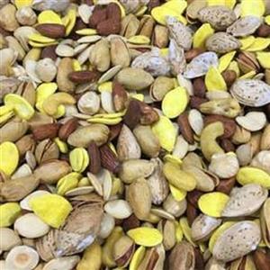 اجیل زعفرانی پوست دار500گرم(پسته با پوست فندق با پوست وتخمه )
