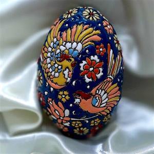 تخم غاز  سفالی میناکاری شده مخصوص سفره هفت سین