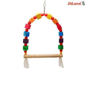 اسباب بازی تاب چوبی مهره دار عروس هلندی (کد2016)