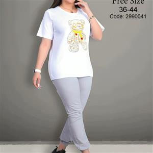 ست راحتی زنانه تیشرت شلوار  وارداتی (ارسال رایگان)