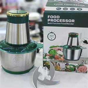 خردکن غذاساز  FOOD PROCESSIR  دو لیتری موتور 300 وات  دو سرعته کاسه استیل 4 تیغه